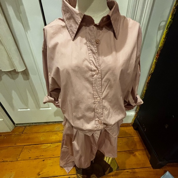 Chic Asymmetrical Pink Dress - Picture 11 of 11